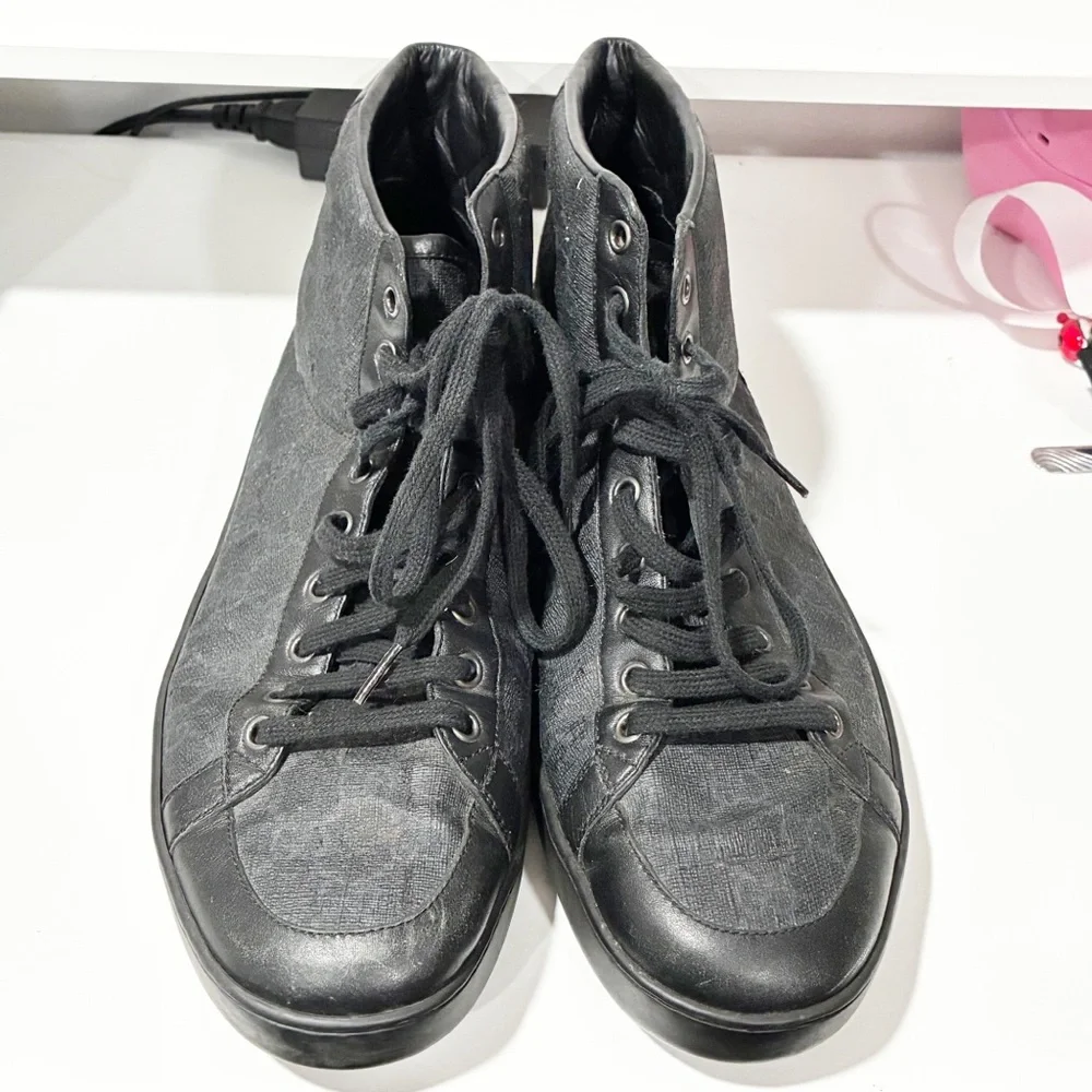 Gucci Men’s Guccissima GG Supreme Brooklyn High-Top Sneakers‎ Size 10